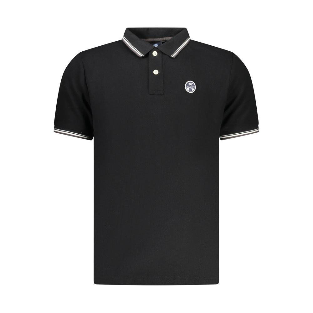 North Sails Herren-Poloshirt aus Baumwolle in Schwarz