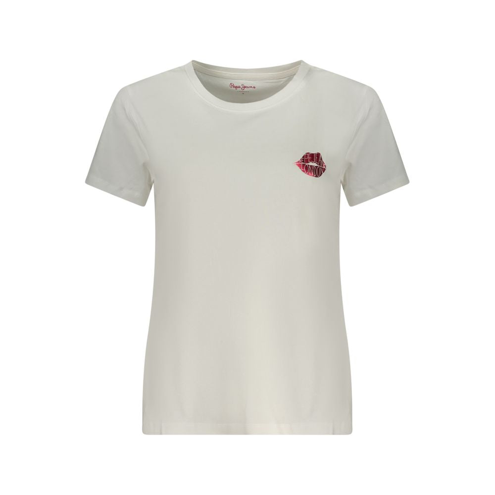 T-shirt Pepe Jeans en coton blanc pour femme