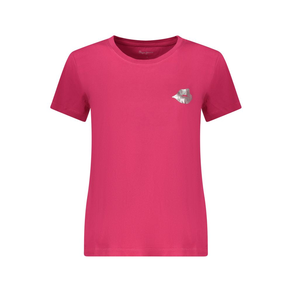 T-shirt Femme Coton Pepe Jeans Rosso