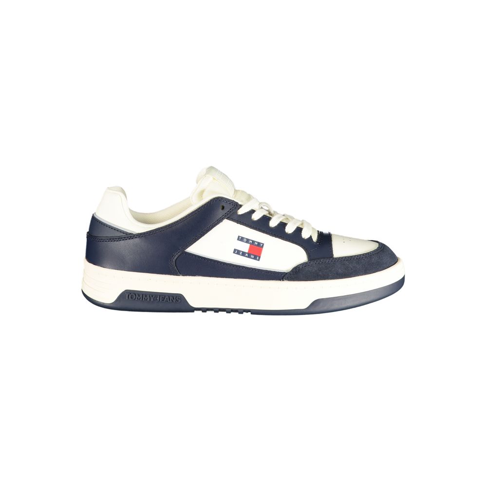 Baskets pour hommes Tommy Hilfiger en polyuréthane blanc