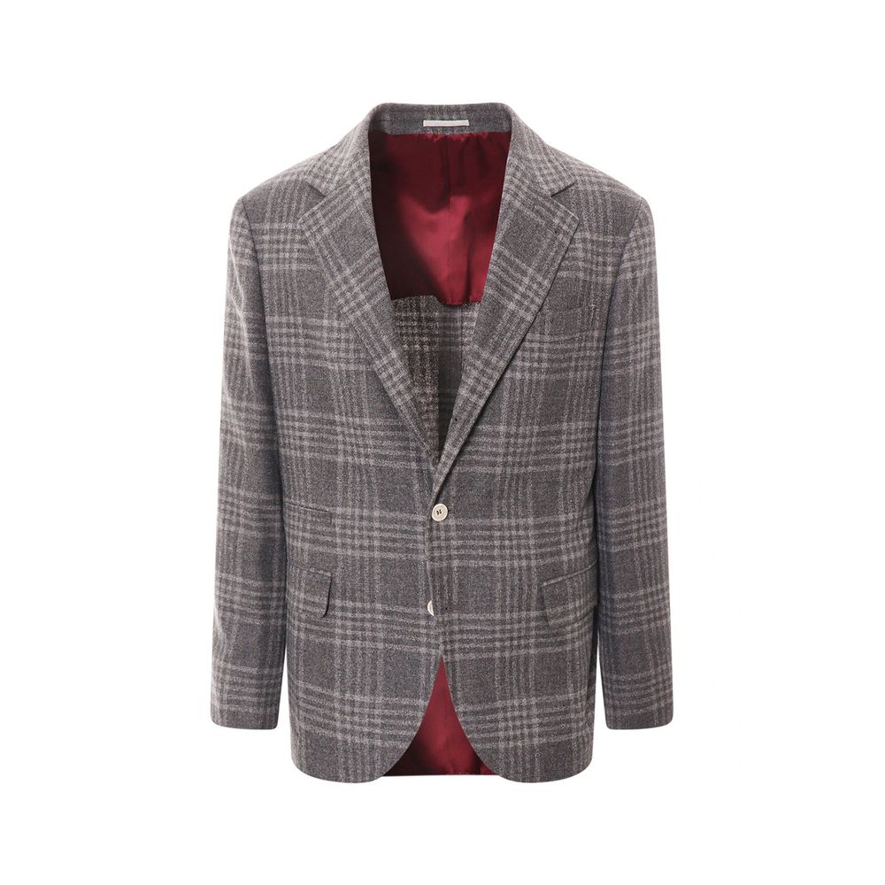 Veste en cachemire grise Brunello Cucinelli