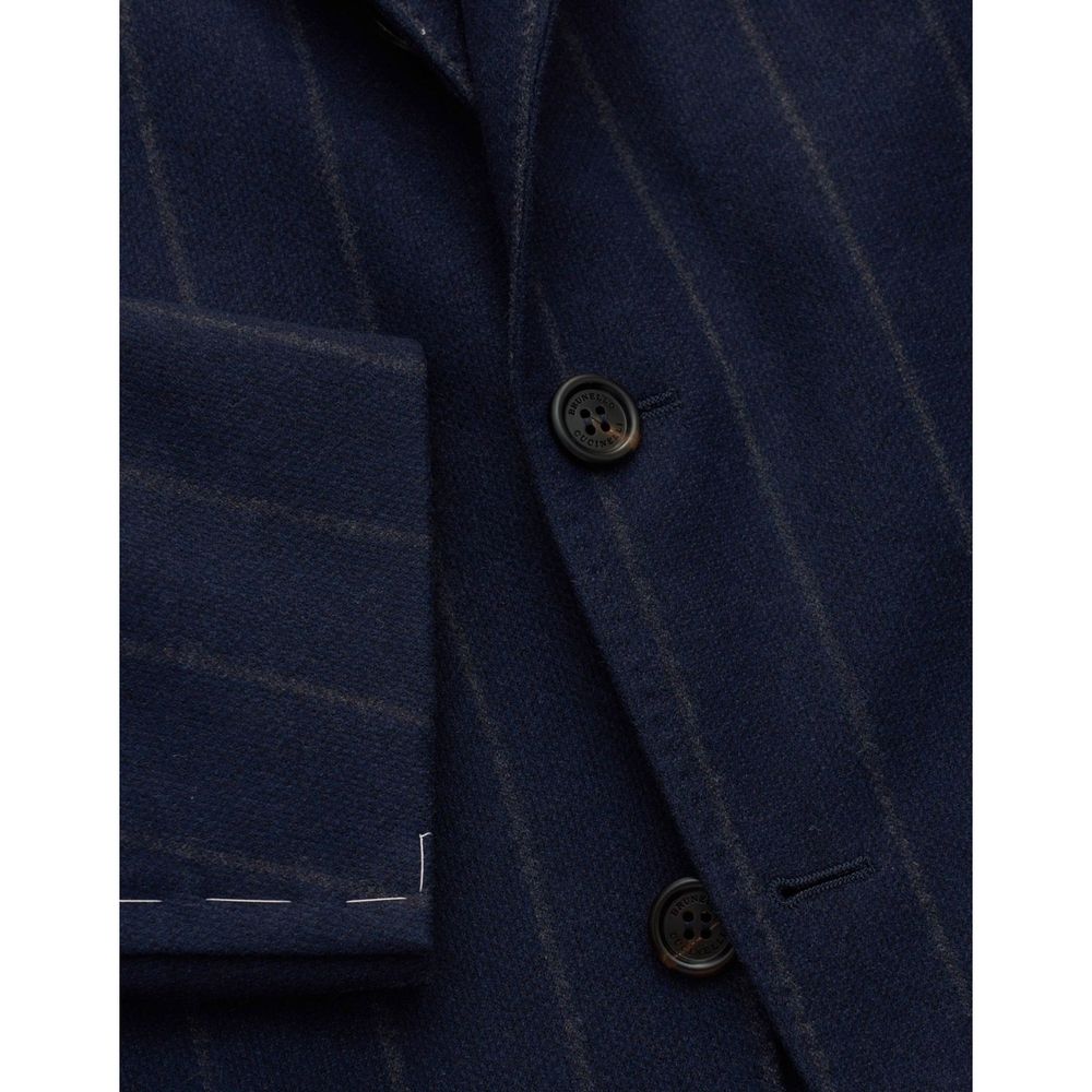 Manteau Brunello Cucinelli en Laine Vierge Bleue