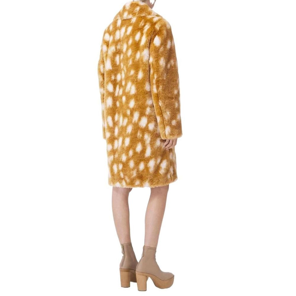 Manteau Burberry en cuir d'agneau beige