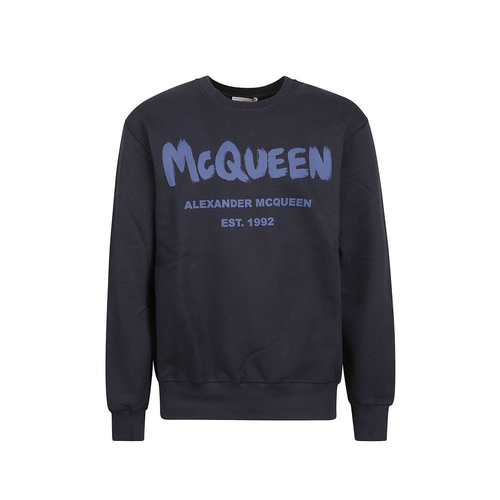 Sweat-shirt Alexander McQueen en coton bleu