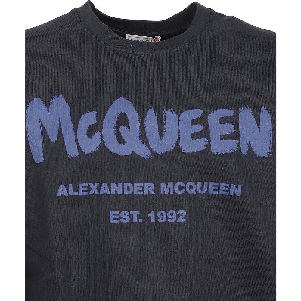 Sweat-shirt Alexander McQueen en coton bleu