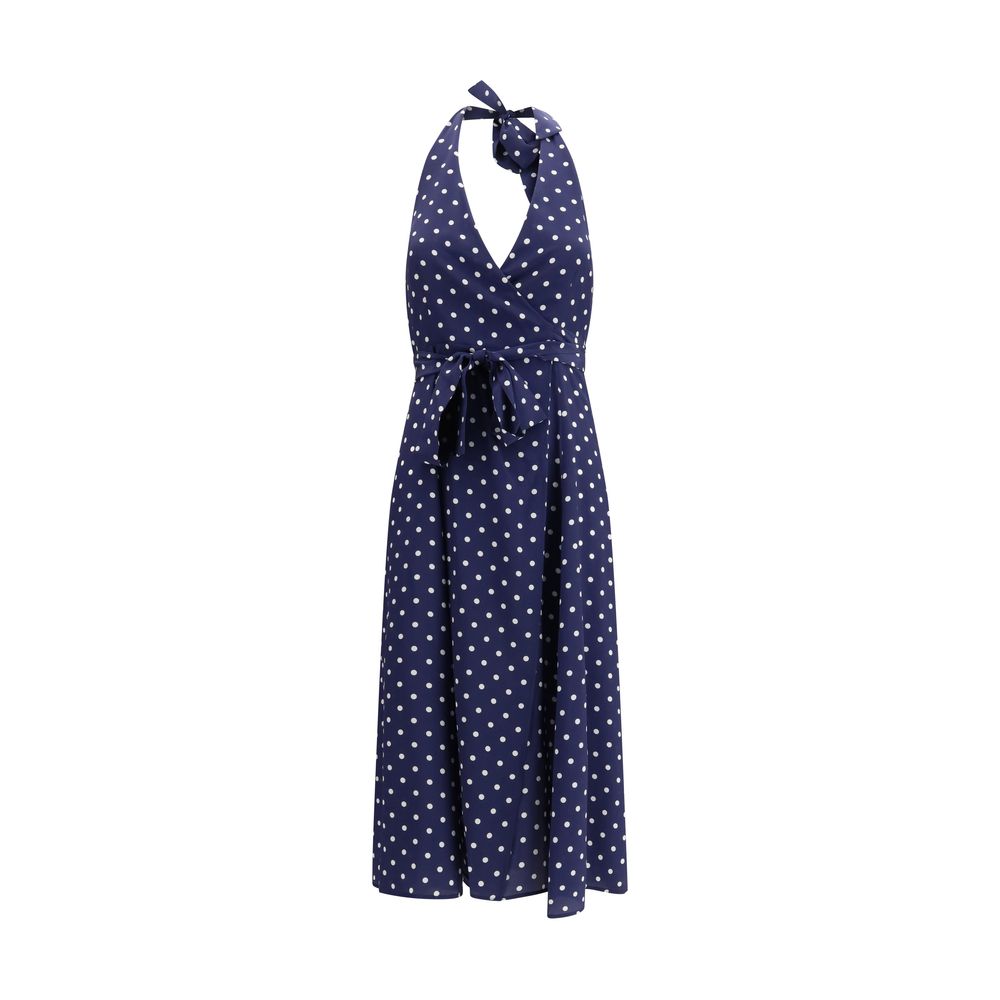 Robe décontractée P.A.R.O.S.H. en soie bleue
