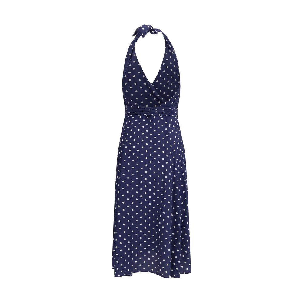 Robe décontractée P.A.R.O.S.H. en soie bleue