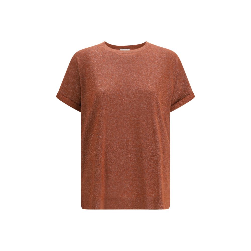 T-shirt multicolore en nylon Brunello Cucinelli
