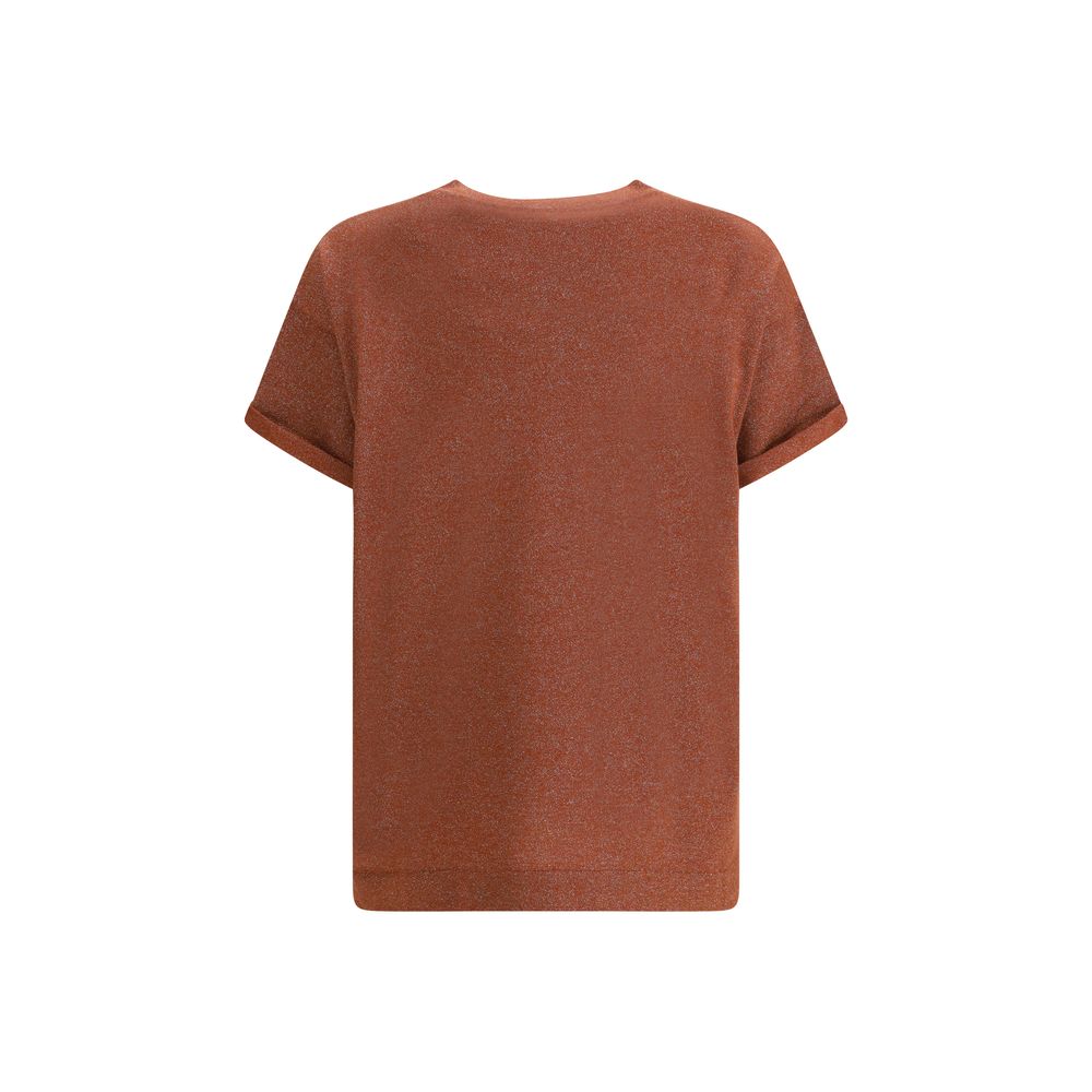 T-shirt multicolore en nylon Brunello Cucinelli