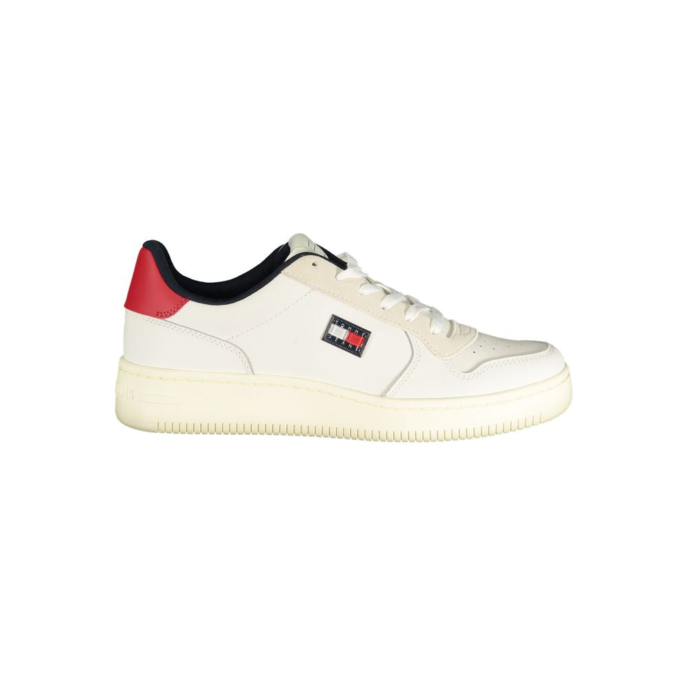 Baskets pour hommes Tommy Hilfiger en polyuréthane blanc