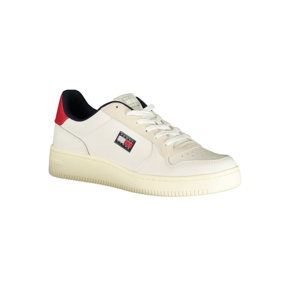 Baskets pour hommes Tommy Hilfiger en polyuréthane blanc