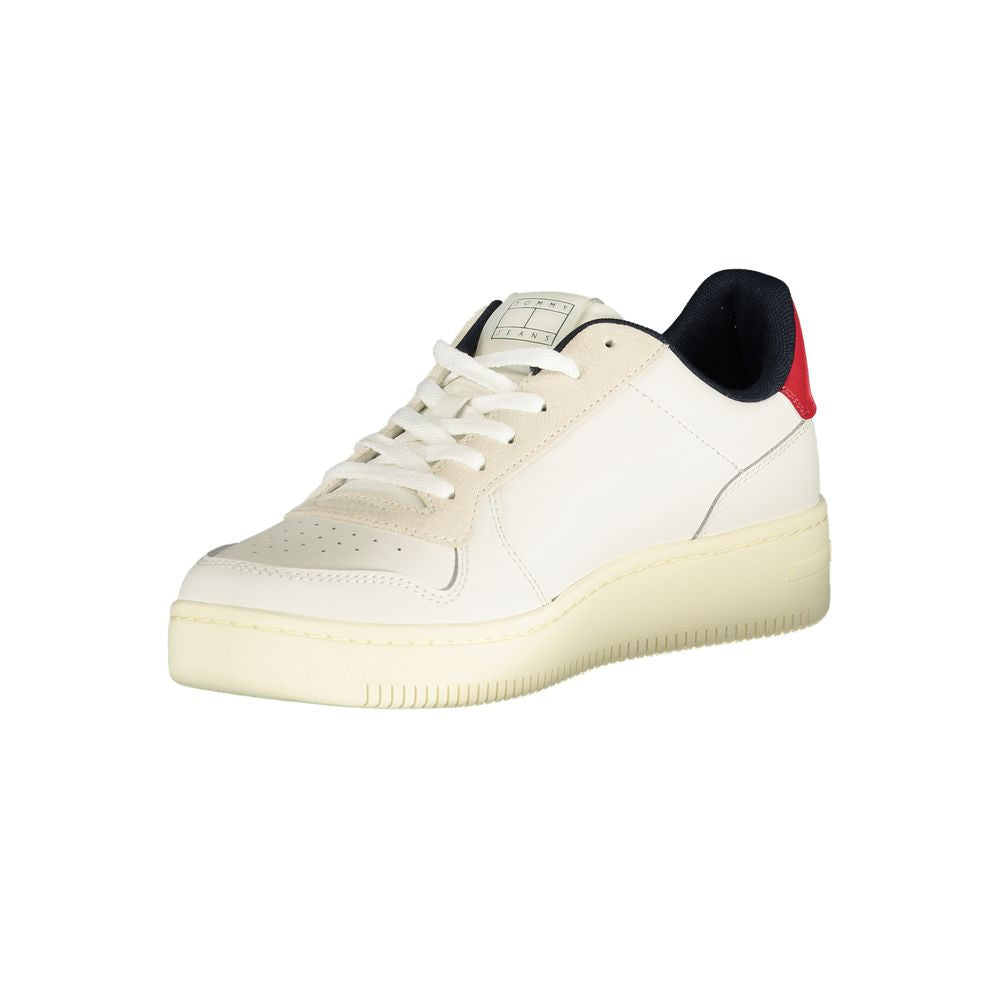 Baskets pour hommes Tommy Hilfiger en polyuréthane blanc