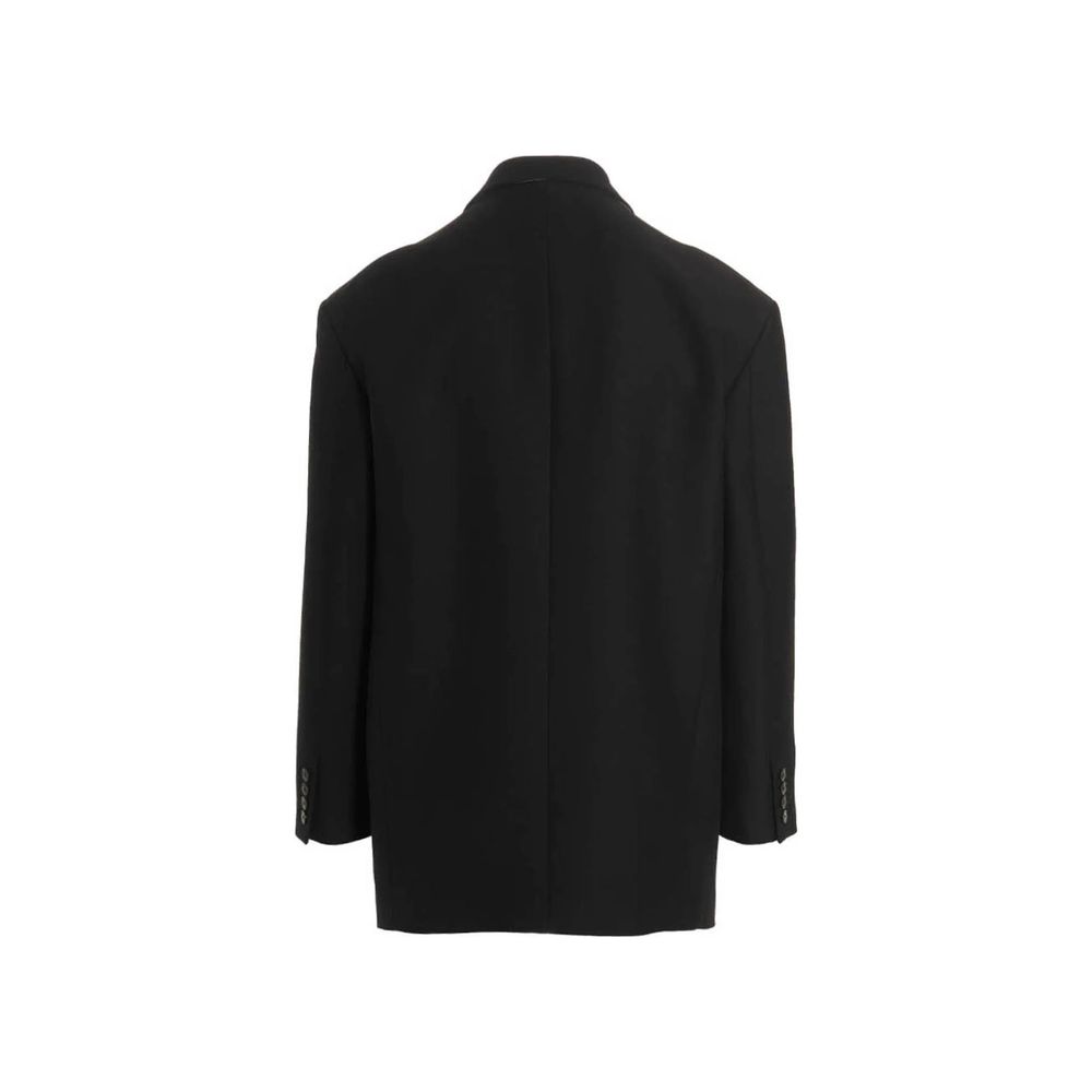 Blazer en soie noire Valentino