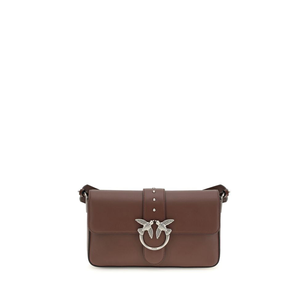 Sac bandoulière PINKO en cuir marron