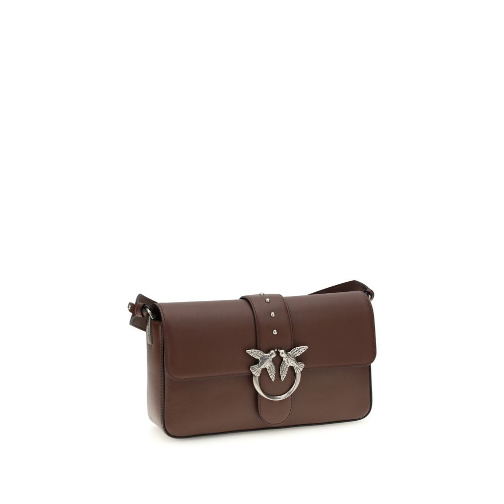 Sac bandoulière PINKO en cuir marron