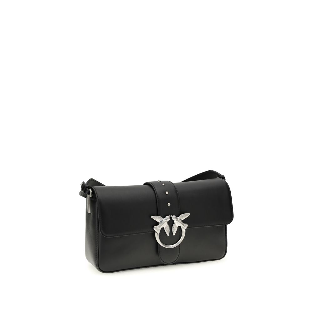 Sac porté épaule PINKO en cuir noir