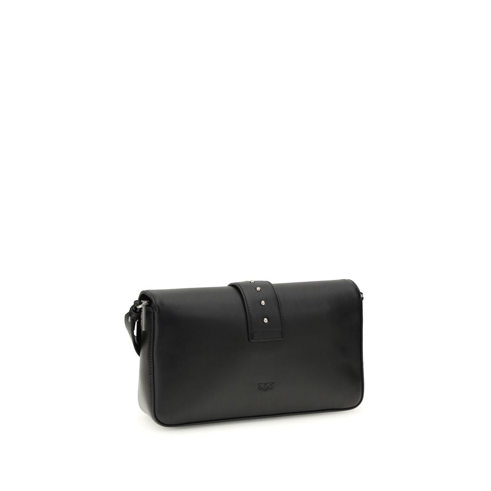 Sac porté épaule PINKO en cuir noir