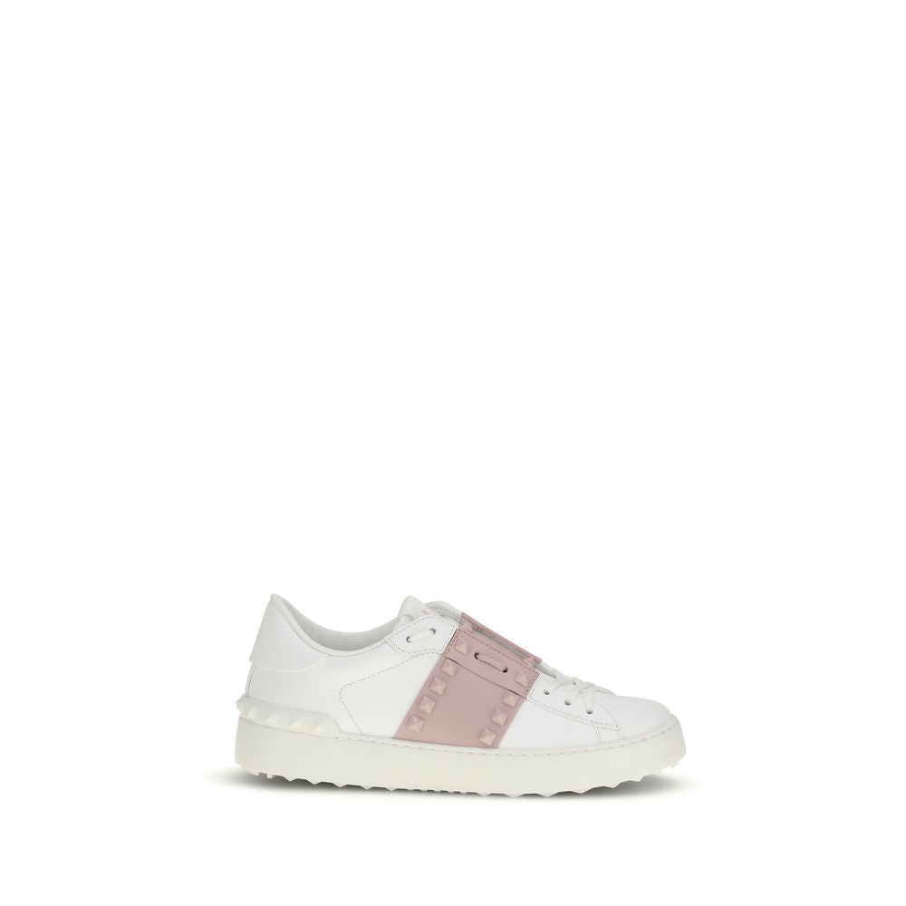 Baskets athlétiques Valentino Garavani en cuir de veau blanc Bos Taurus