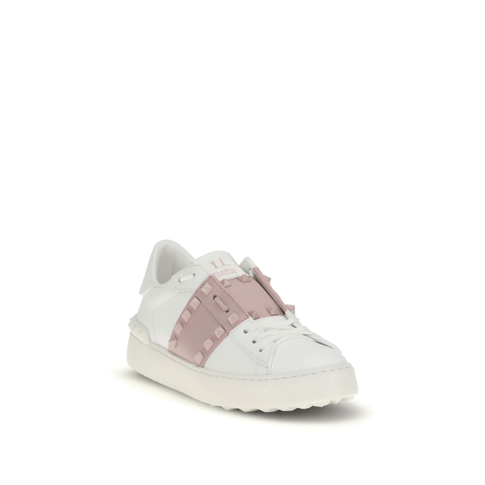 Baskets athlétiques Valentino Garavani en cuir de veau blanc Bos Taurus