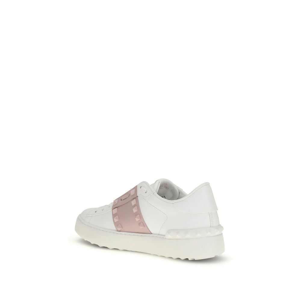 Baskets athlétiques Valentino Garavani en cuir de veau blanc Bos Taurus