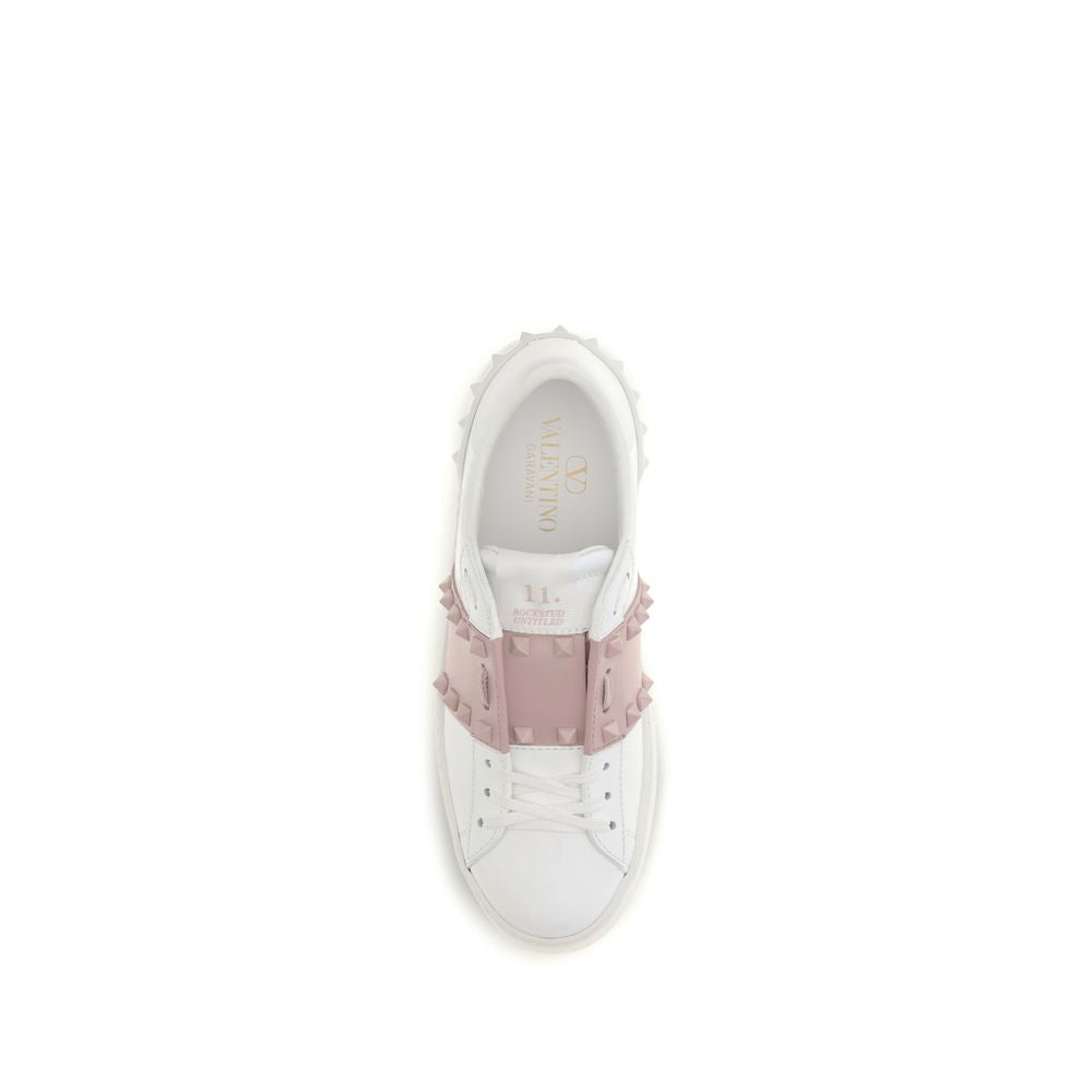 Baskets athlétiques Valentino Garavani en cuir de veau blanc Bos Taurus