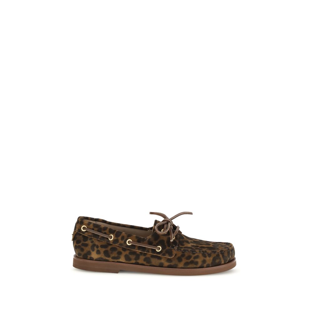 Mocassins à enfiler multicolores en cuir de veau Bos Taurus Gianvito Rossi