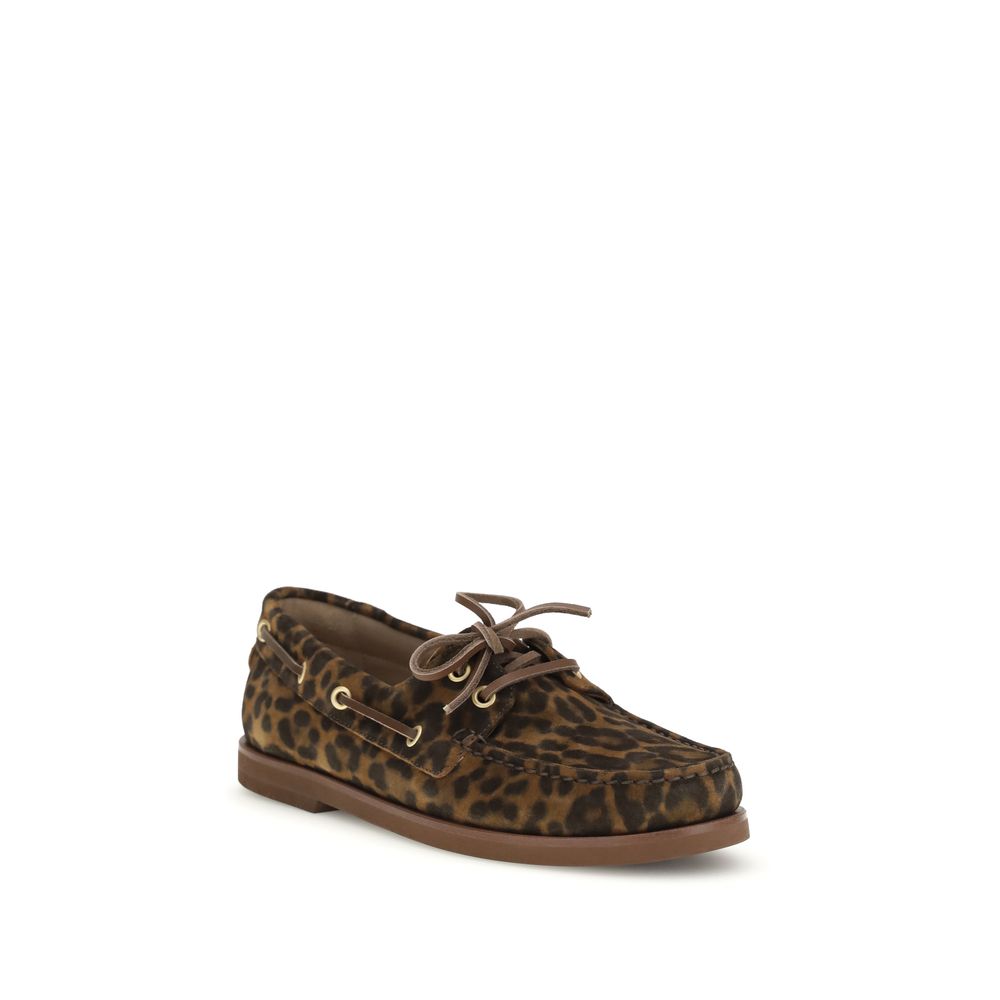 Mocassins à enfiler multicolores en cuir de veau Bos Taurus Gianvito Rossi