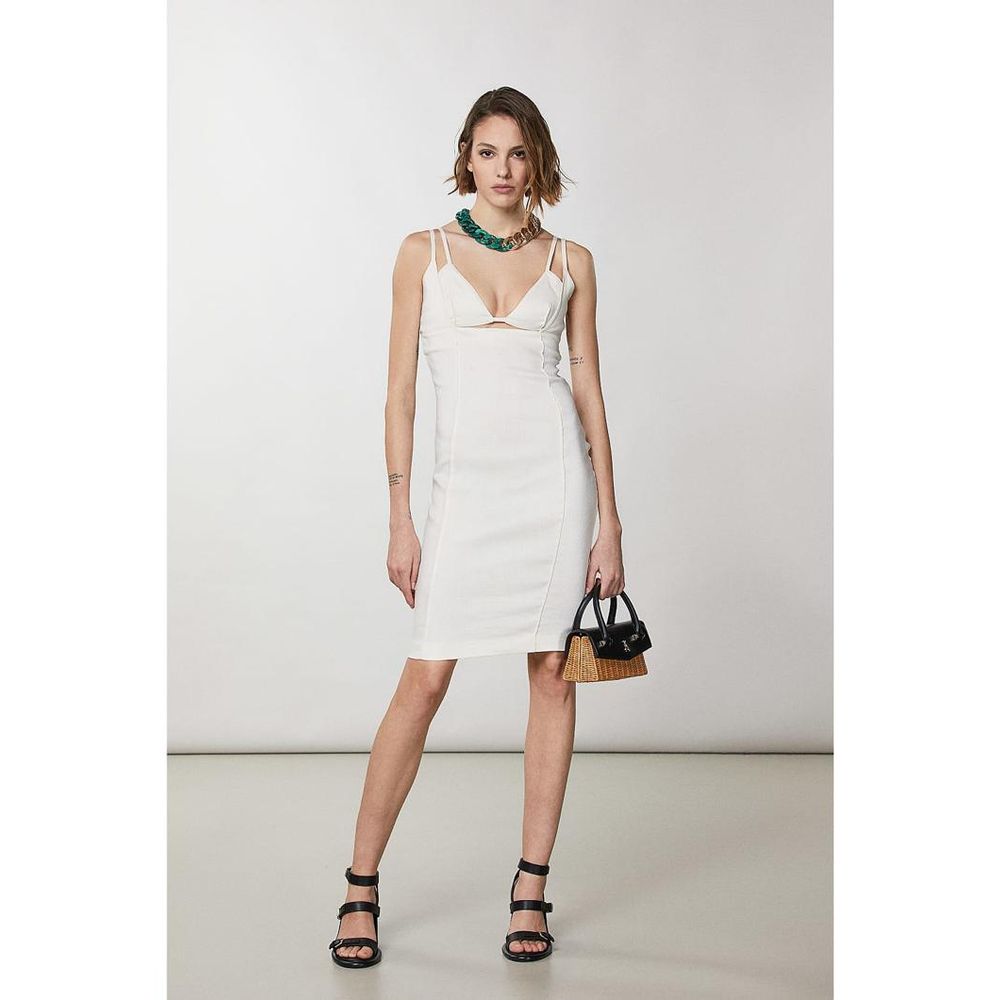 Robe décontractée Patrizia Pepe en lin blanc