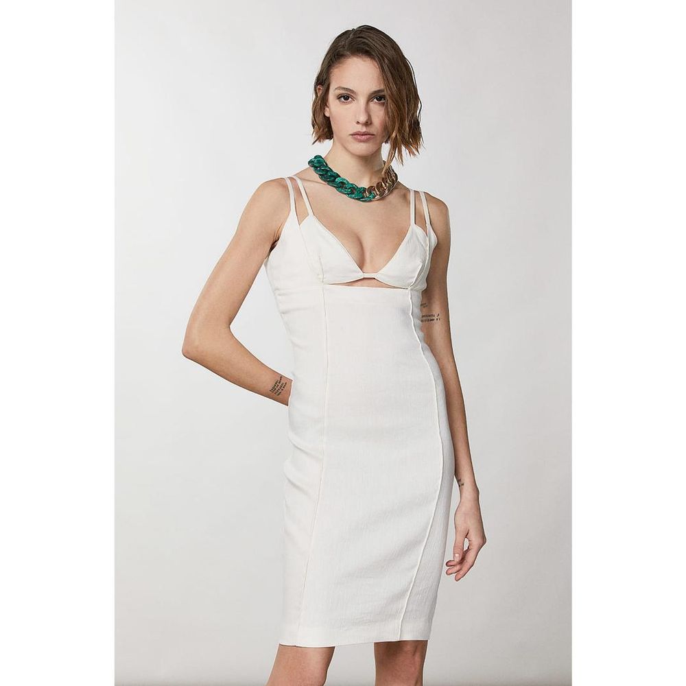 Robe décontractée Patrizia Pepe en lin blanc