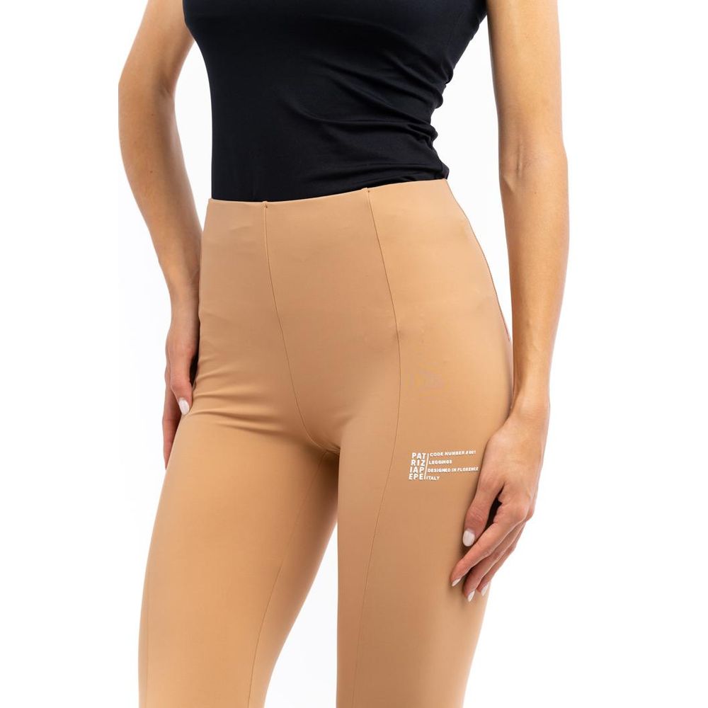 Legging en nylon beige Patrizia Pepe