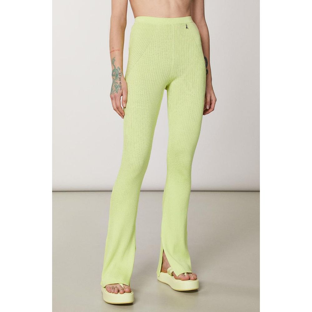 Pantalon décontracté Patrizia Pepe jaune en viscose