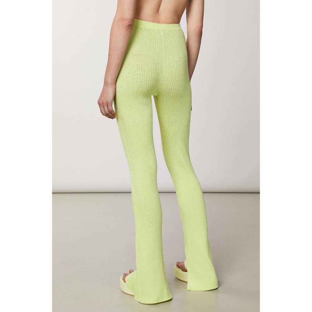 Pantalon décontracté Patrizia Pepe jaune en viscose