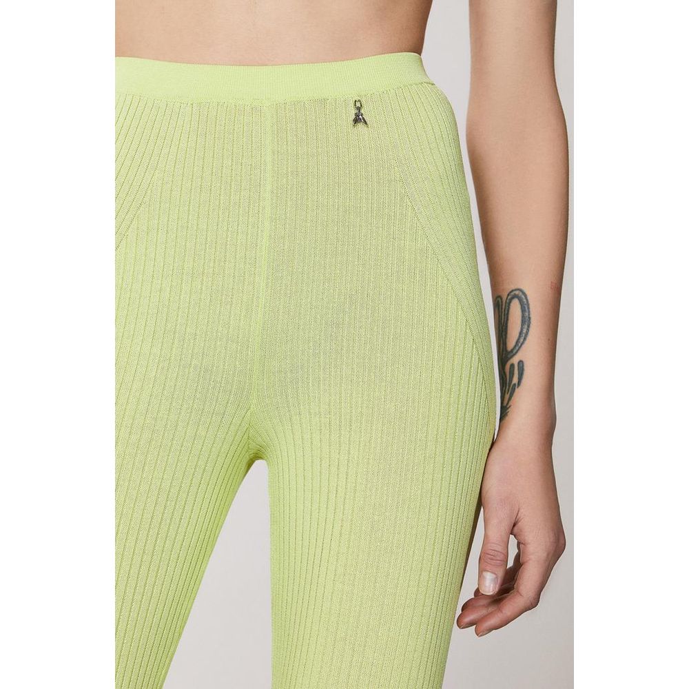 Pantalon décontracté Patrizia Pepe jaune en viscose