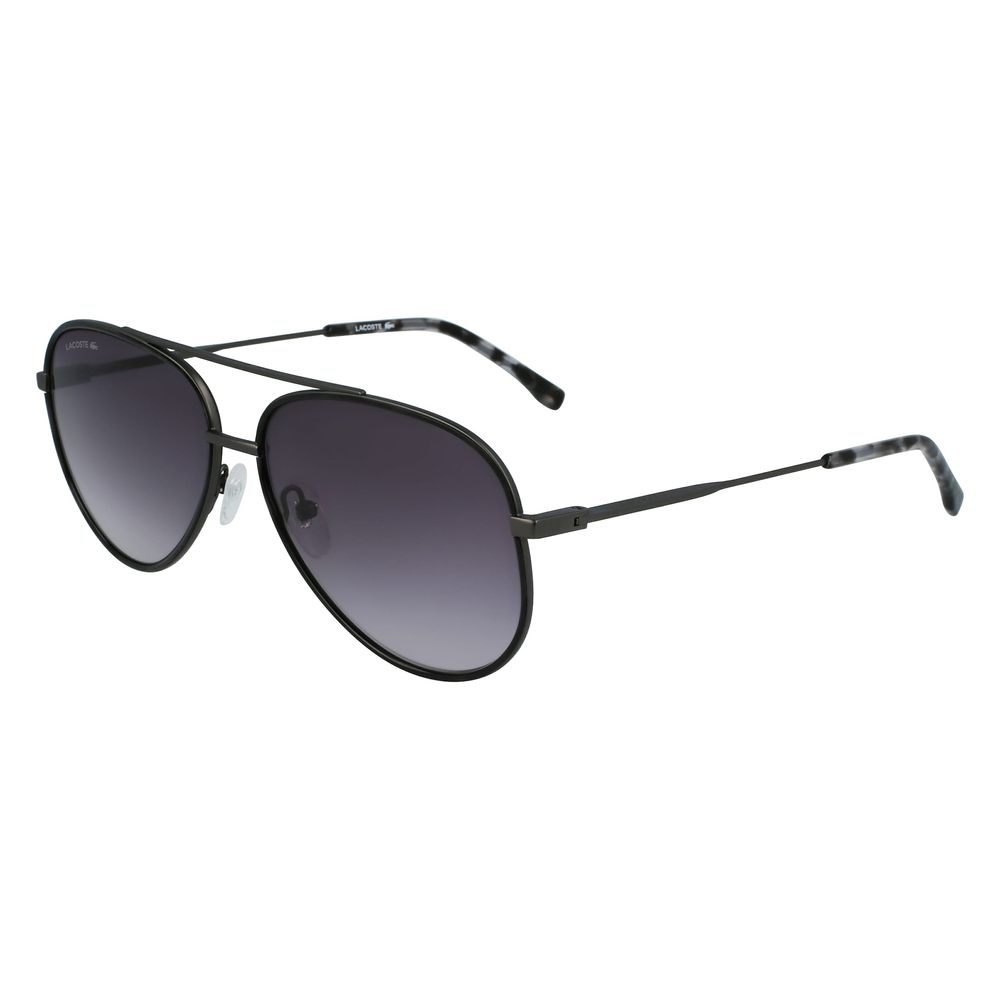 Lunettes de soleil Lacoste en métal gris