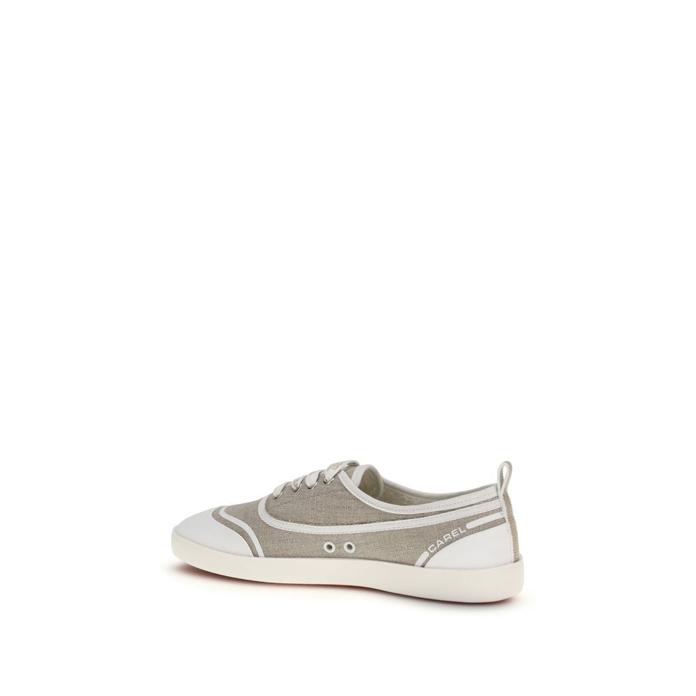 Carel Paris Baskets basses en coton beige