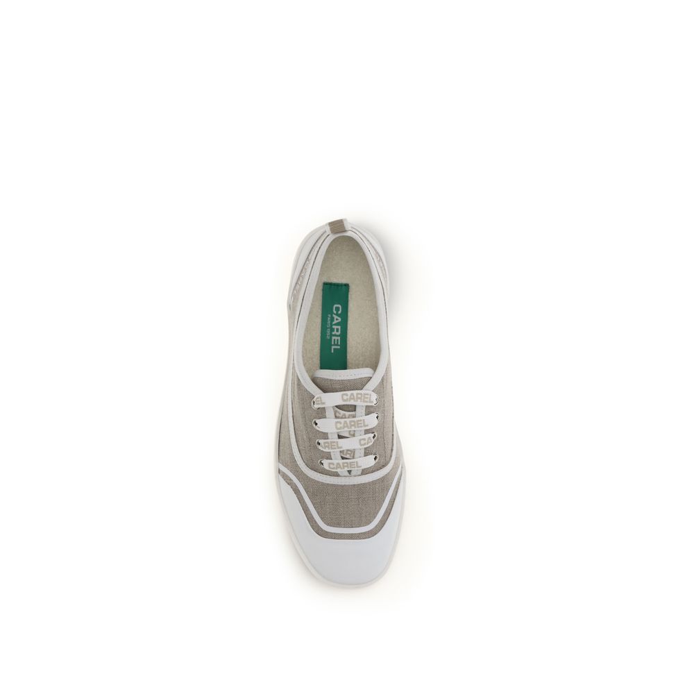 Carel Paris Baskets basses en coton beige