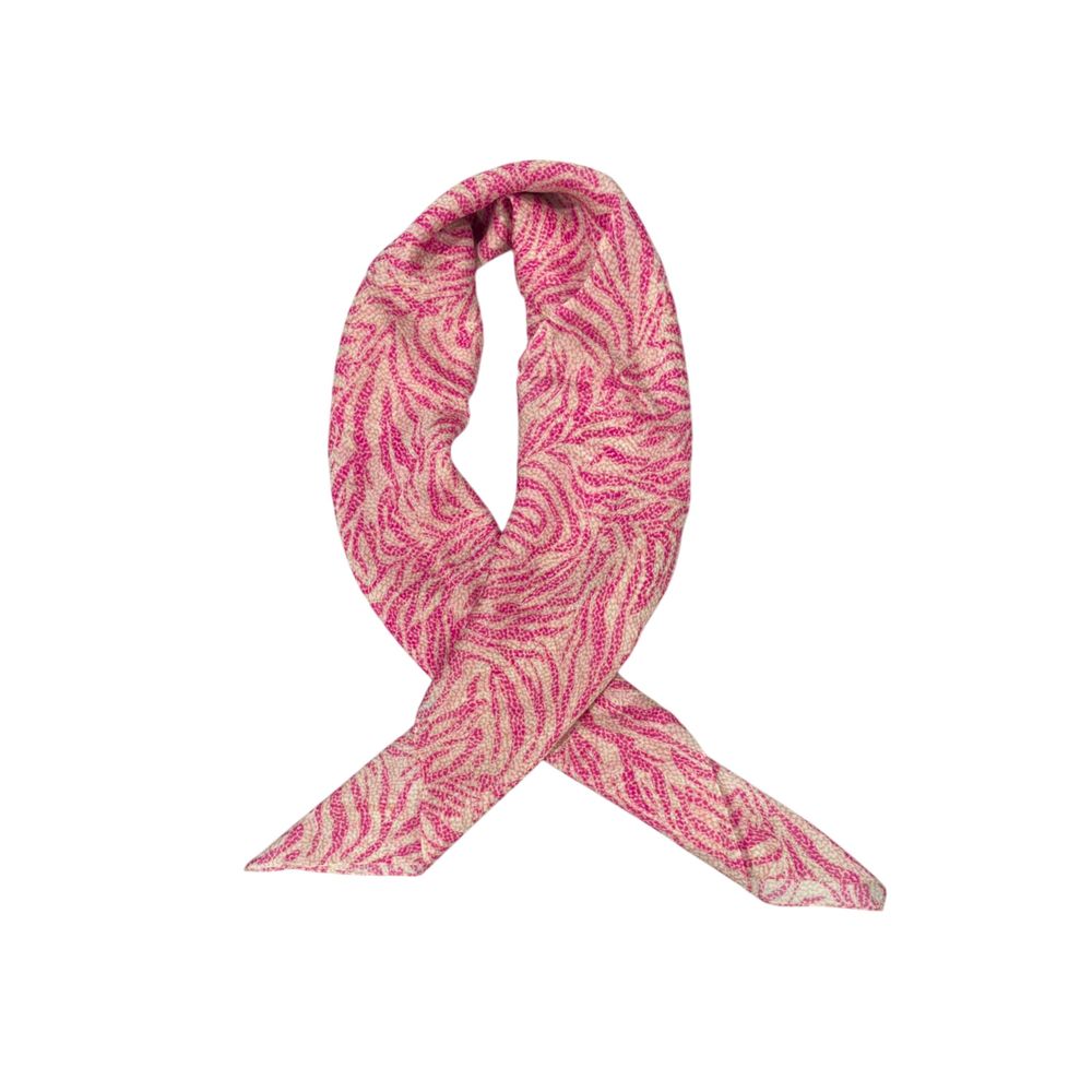 Foulard Borbonese en Soie Rose pour Femme