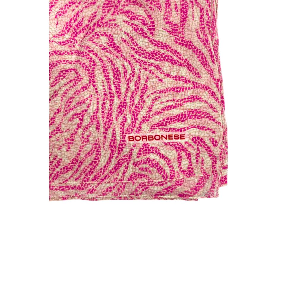 Foulard Borbonese en Soie Rose pour Femme