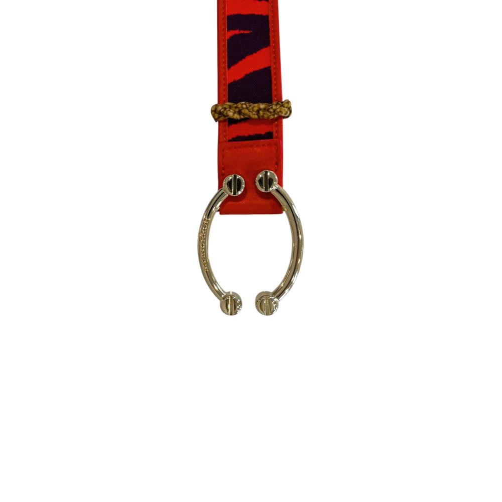 Borbonese Orange Leather Women Belt