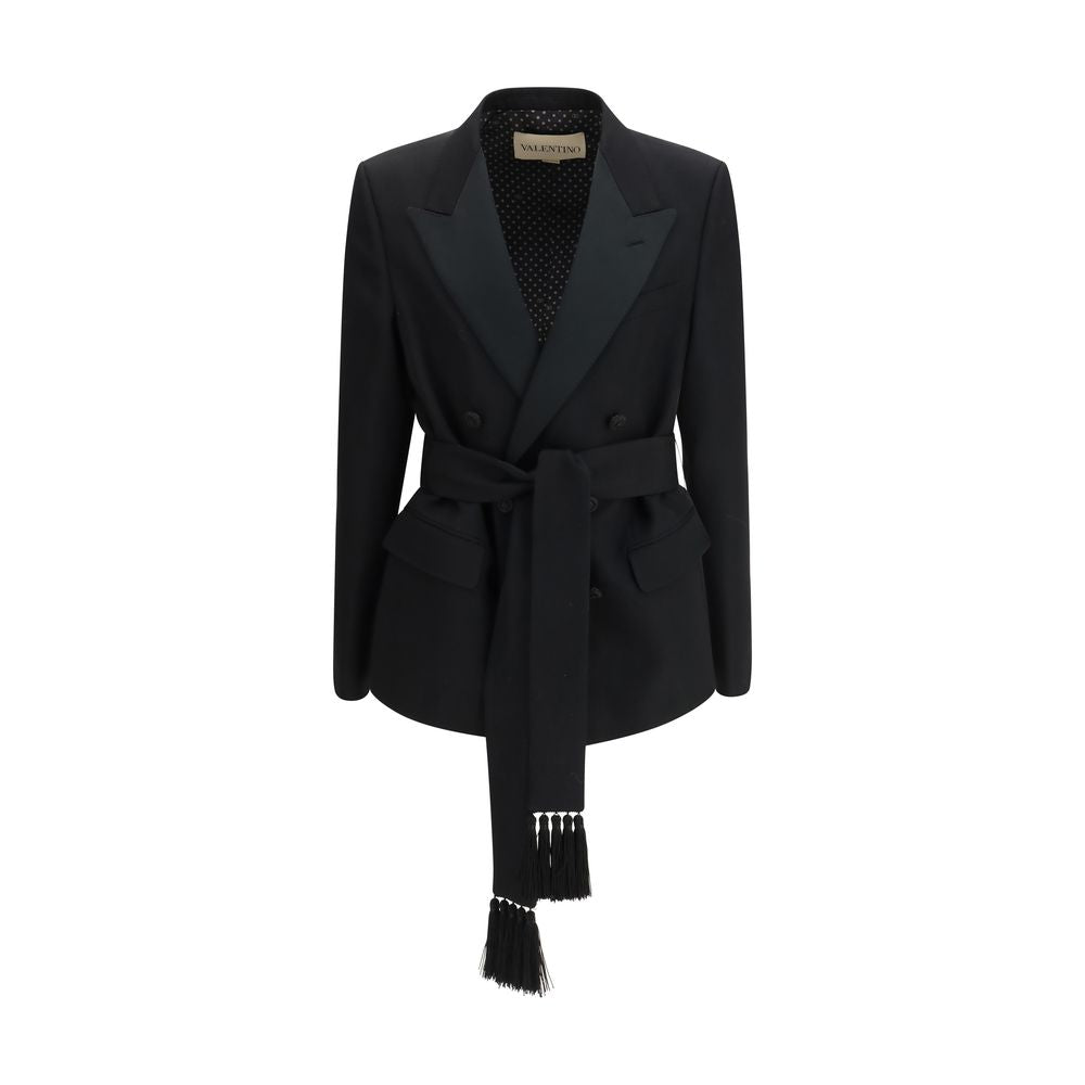 Valentino Black Wool Oves Aries Blazer