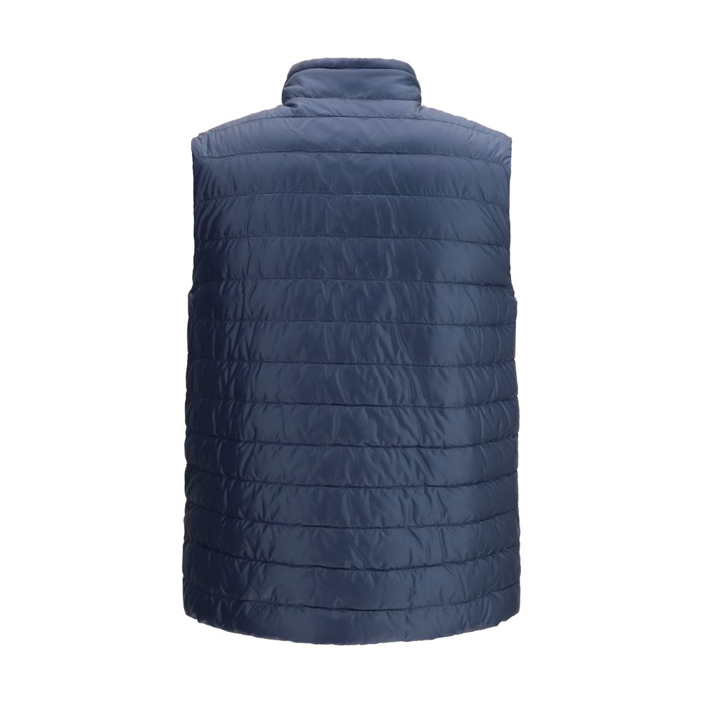 Veste sans manches en polyamide blanc Herno