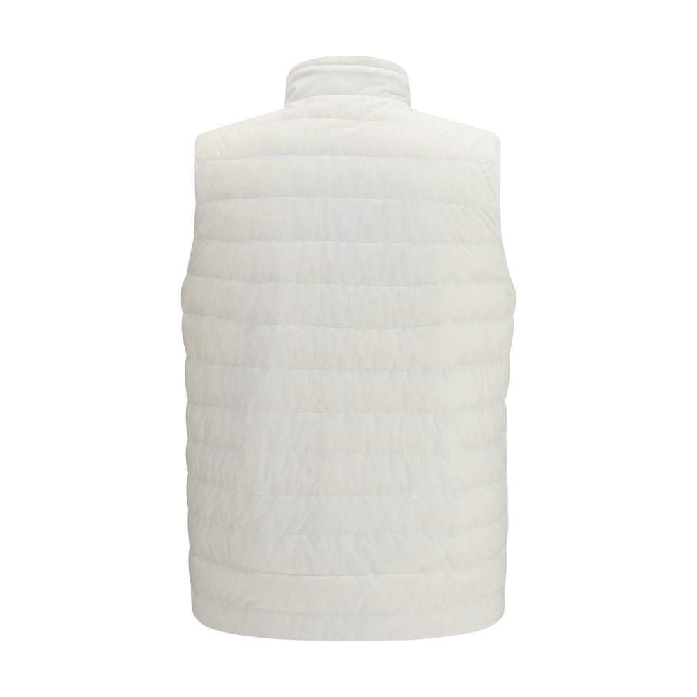 Veste sans manches en polyamide blanc Herno