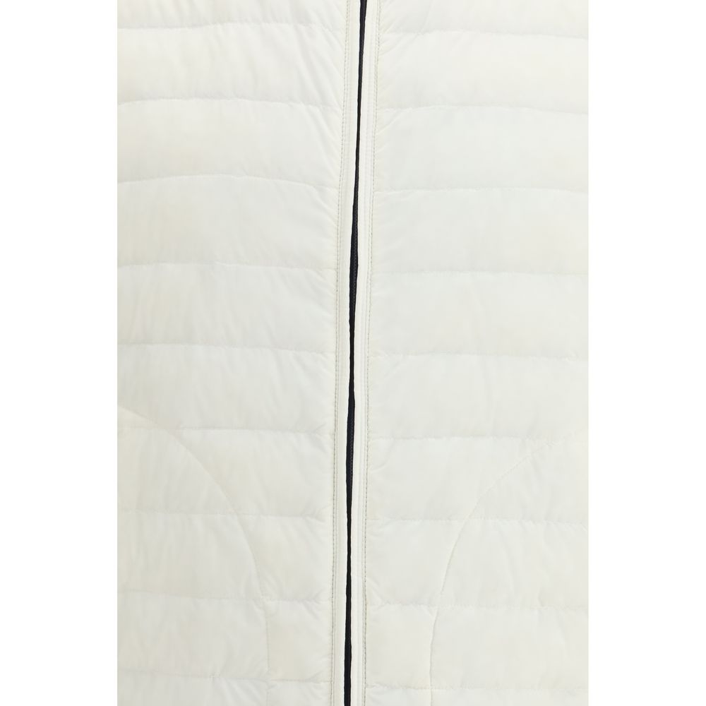 Veste sans manches en polyamide blanc Herno