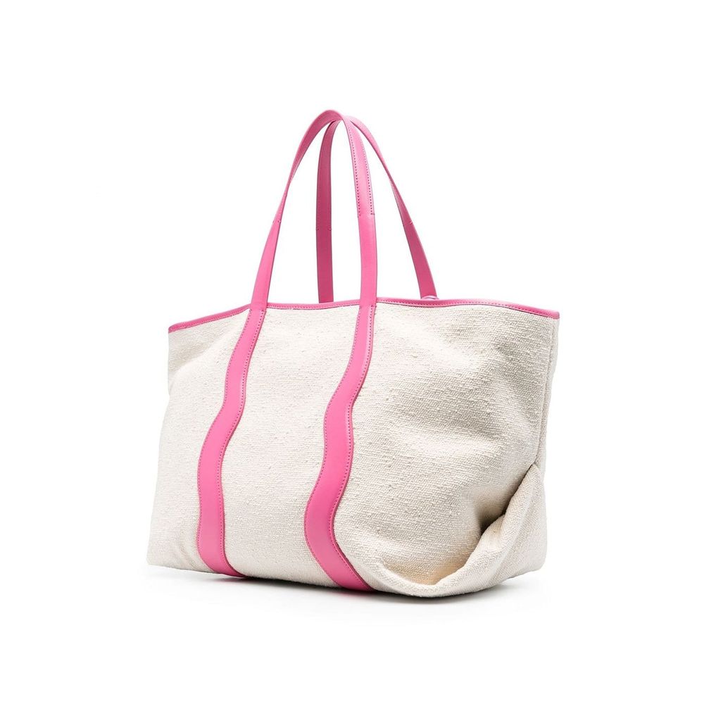 Sac cabas en toile blanc Palm Angels
