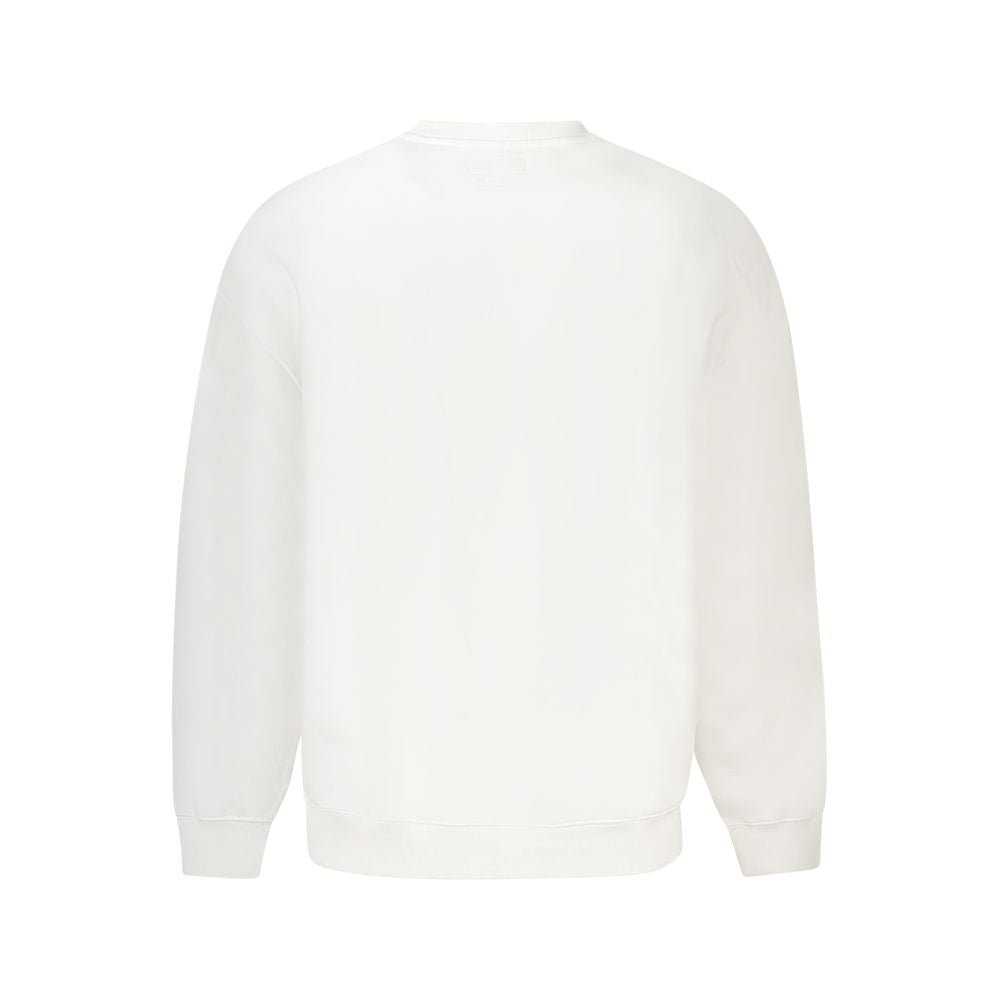 Pull en coton blanc pour homme Guess Jeans