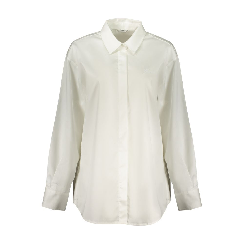 Chemise femme en coton blanc Guess Jeans
