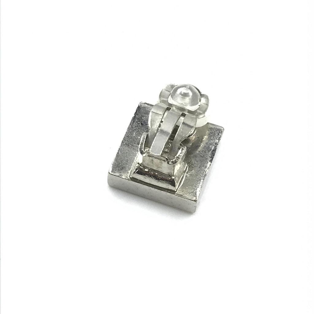 Boucles d'oreilles Chanel Coco Mark Noir/Blanc/Argent