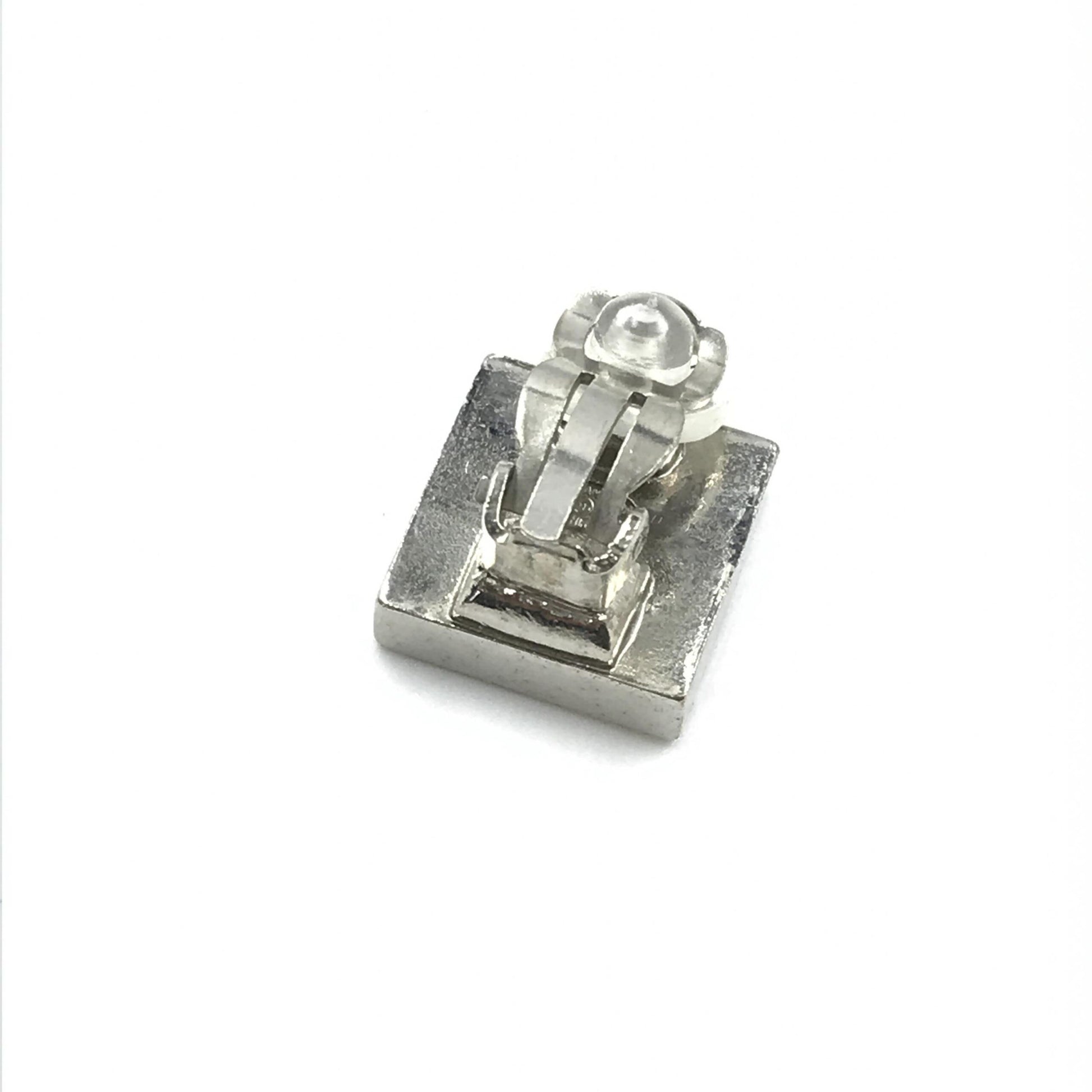 Boucles d'oreilles Chanel Coco Mark Noir/Blanc/Argent