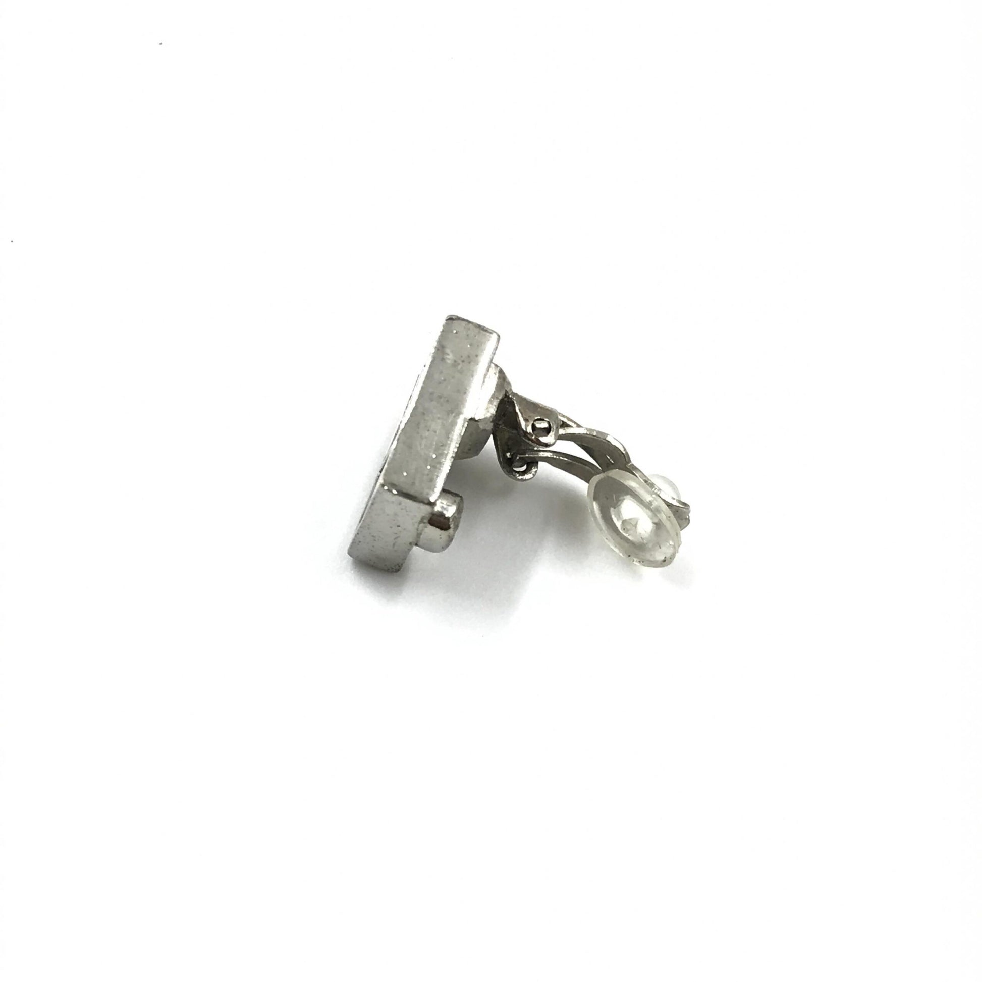 Boucles d'oreilles Chanel Coco Mark Noir/Blanc/Argent