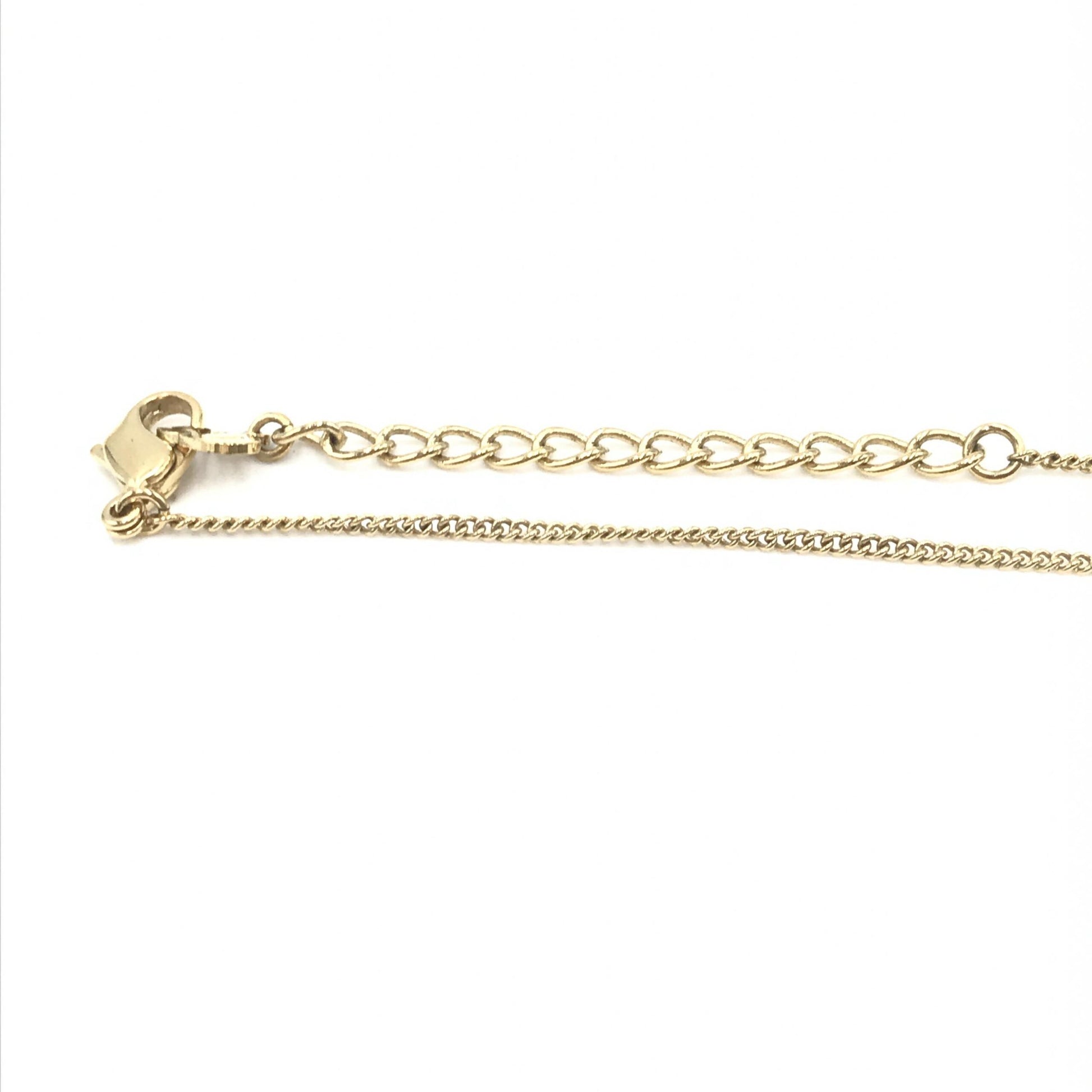 Collier Christian Dior motif dauphin en strass et plaqué or